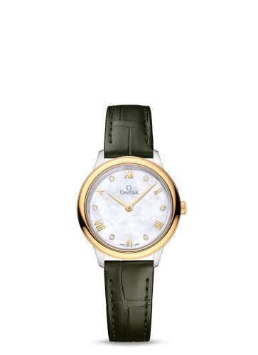 Omega De Ville Quartz 27.5 Stainless Steel - Yellow Gold / MOP - Diamond